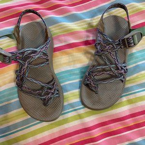 Purple and Blue Chaco Z Cloud Sandals
